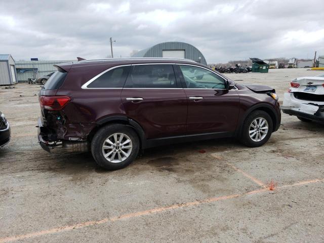 5XYPG4A36KG434303 - 2019 KIA SORENTO L MAROON photo 3