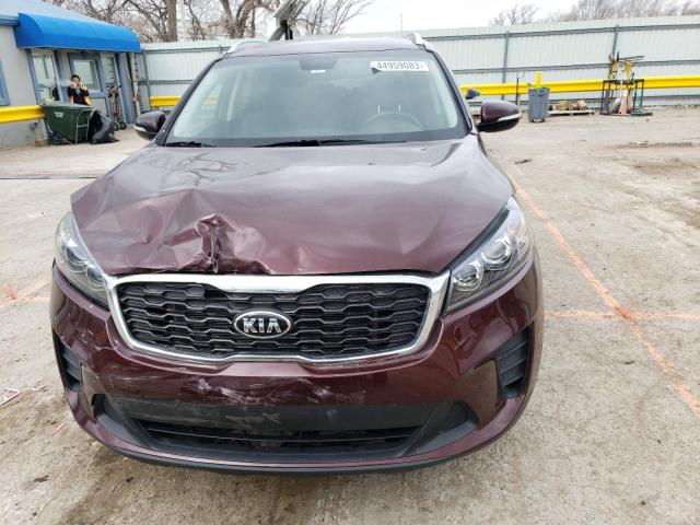 5XYPG4A36KG434303 - 2019 KIA SORENTO L MAROON photo 5