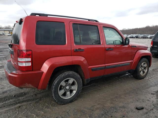 1J8GN28K28W213311 - 2008 JEEP LIBERTY SPORT RED photo 3