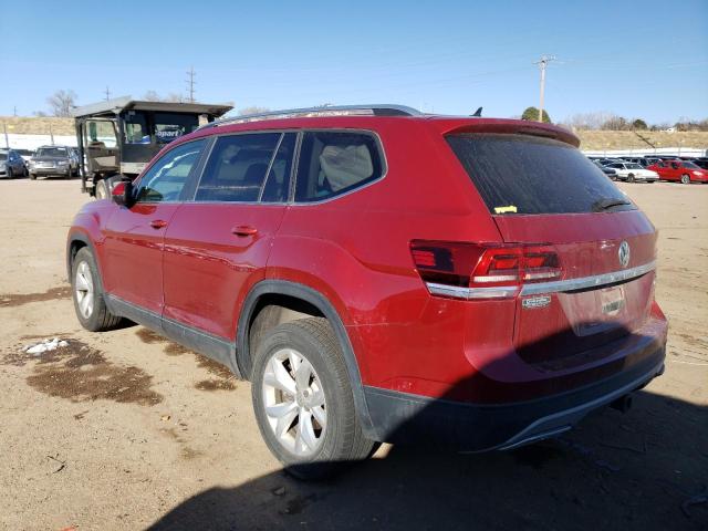 1V2GR2CA2KC562938 - 2019 VOLKSWAGEN ATLAS S RED photo 2