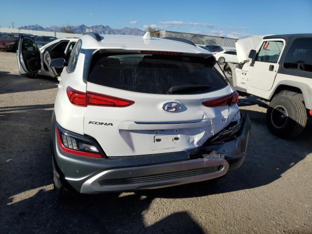 KM8K53A30NU925278 - 2022 HYUNDAI KONA LIMITED WHITE photo 6