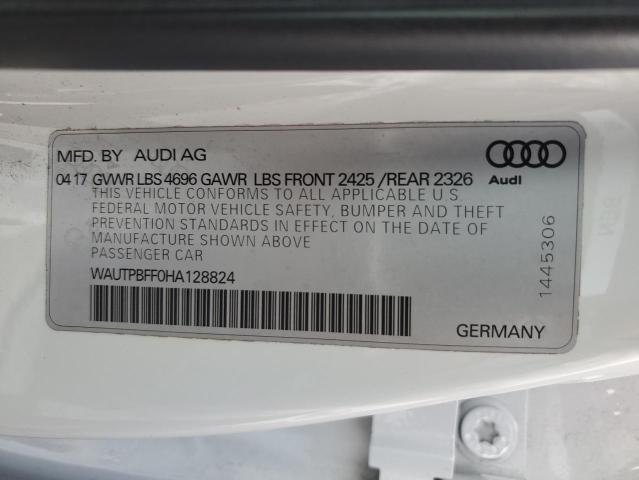 WAUTPBFF0HA128824 - 2017 AUDI A3 E-TRON PREMIUM PLUS WHITE photo 12