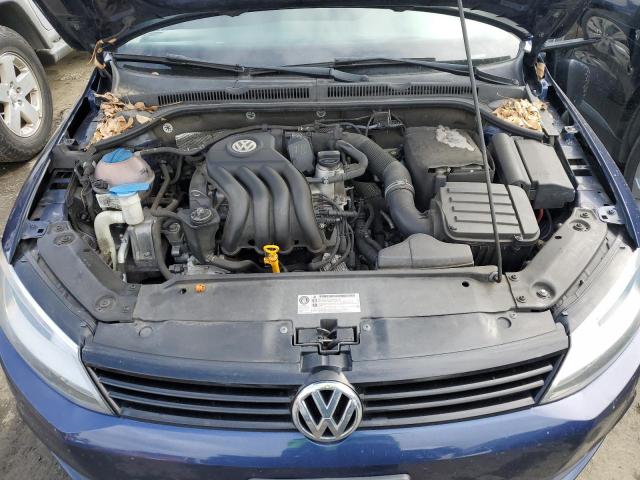 3VW2K7AJ3CM301508 - 2012 VOLKSWAGEN JETTA BASE BLUE photo 11