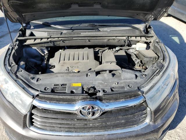 5TDJKRFH7ES064394 - 2014 TOYOTA HIGHLANDER XLE GRAY photo 12