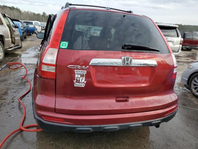 5J6RE3H79AL021595 - 2010 HONDA CR-V EXL BURGUNDY photo 6