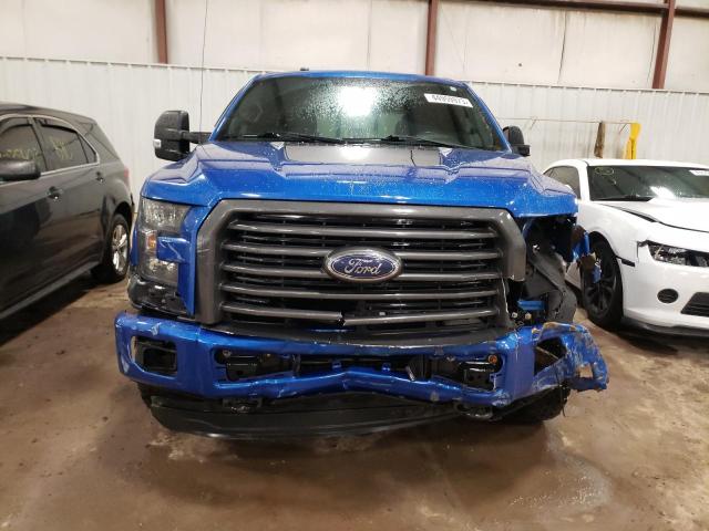 1FTEW1EP7GFC50424 - 2016 FORD F150 SUPERCREW BLUE photo 5