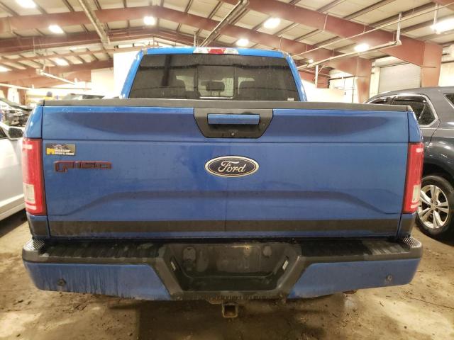 1FTEW1EP7GFC50424 - 2016 FORD F150 SUPERCREW BLUE photo 6
