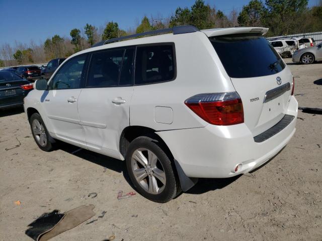 JTEES43A482092835 - 2008 TOYOTA HIGHLANDER SPORT WHITE photo 2