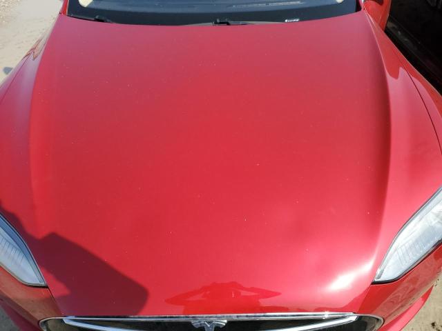 5YJSA1S10EFP42425 - 2014 TESLA MODEL S წითელი ფოტო 12
