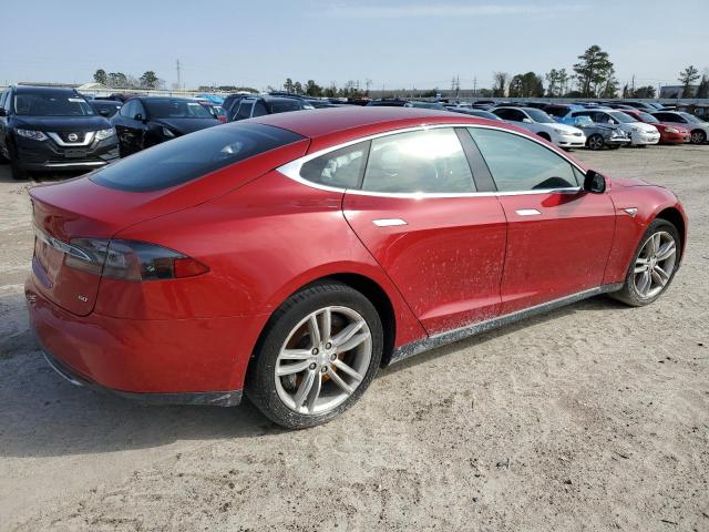 5YJSA1S10EFP42425 - 2014 TESLA MODEL S წითელი ფოტო 3