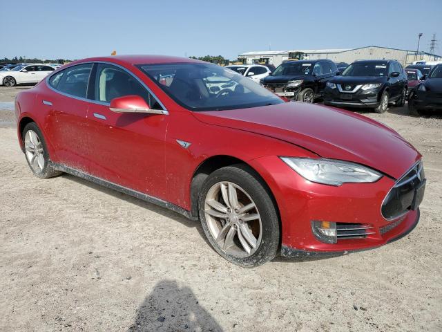 5YJSA1S10EFP42425 - 2014 TESLA MODEL S წითელი ფოტო 4