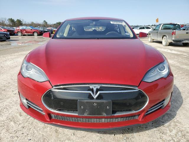 5YJSA1S10EFP42425 - 2014 TESLA MODEL S წითელი ფოტო 5