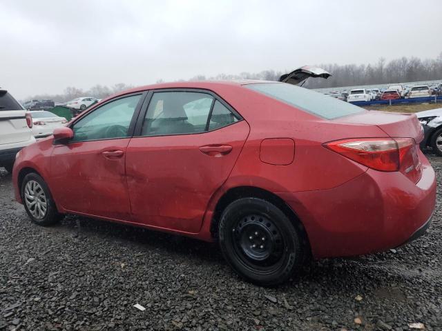 2T1BURHE6HC939401 - 2017 TOYOTA COROLLA L RED photo 2