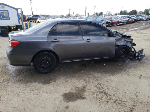 5YFBU4EE7CP058383 - 2012 TOYOTA COROLLA BASE GRAY photo 3