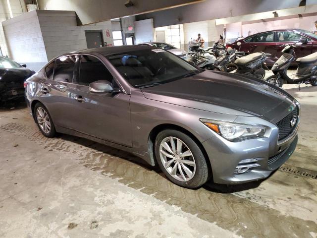 JN1BV7APXFM330019 - 2015 INFINITI Q50 BASE GRAY photo 4