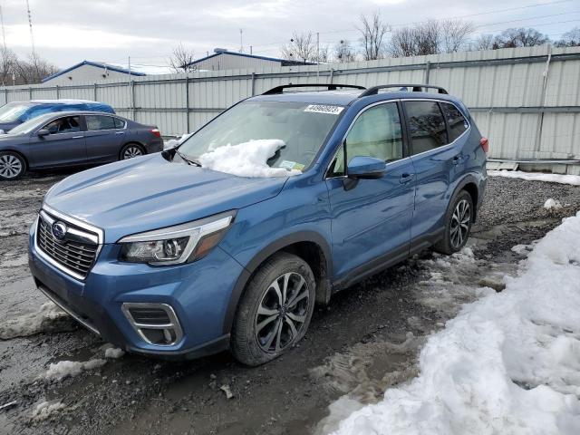 JF2SKASC6KH425809 - 2019 SUBARU FORESTER LIMITED BLUE photo 1