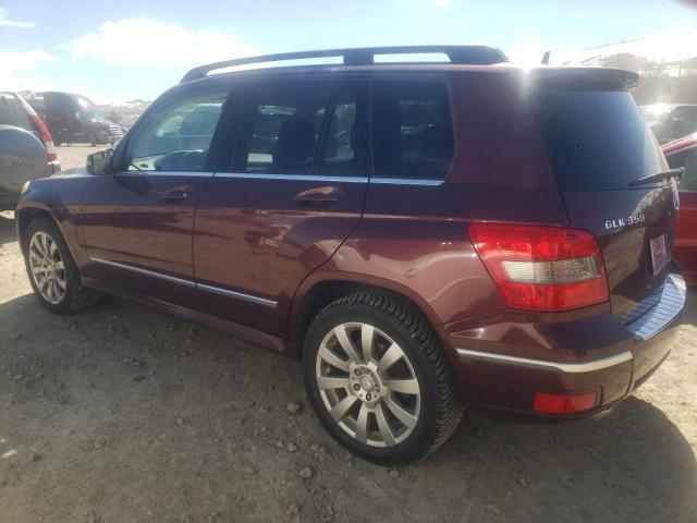 WDCGG8HB6BF571338 - 2011 MERCEDES-BENZ GLK 350 4MATIC MAROON photo 2