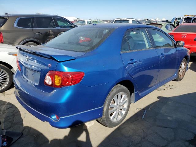 1NXBU4EE8AZ196476 - 2010 TOYOTA COROLLA BASE BLUE photo 3