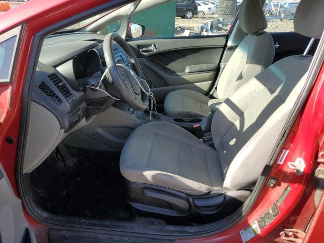 KNAFX4A67F5372458 - 2015 KIA FORTE LX RED photo 7