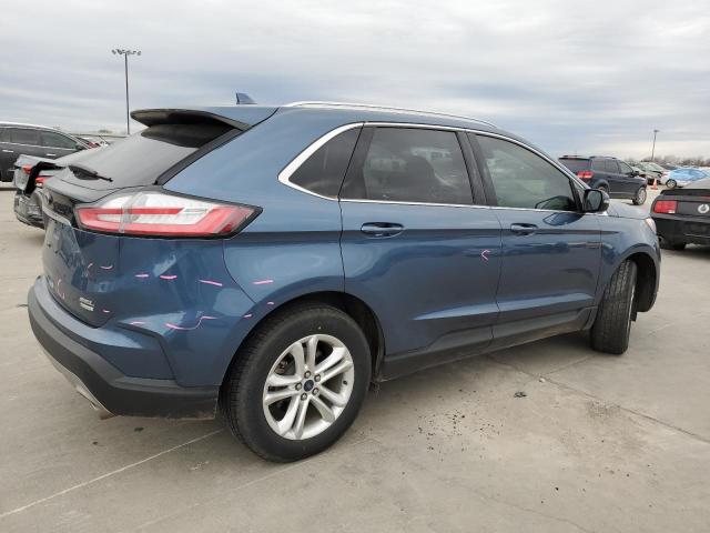 2FMPK3J93KBB80336 - 2019 FORD EDGE SEL BLUE photo 3