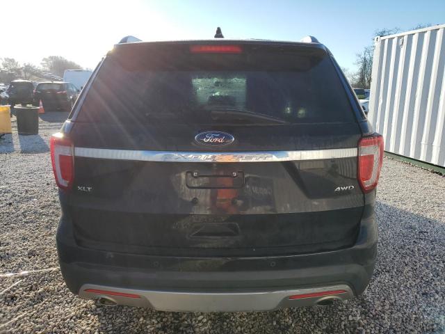 1FM5K8D81HGD74792 - 2017 FORD EXPLORER XLT BLACK photo 6