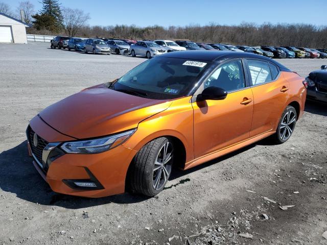 3N1AB8DV8NY256180 - 2022 NISSAN SENTRA SR ORANGE photo 1