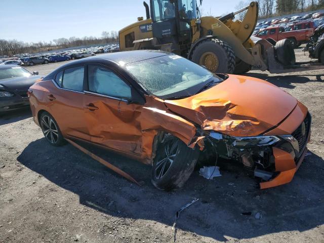 3N1AB8DV8NY256180 - 2022 NISSAN SENTRA SR ORANGE photo 4