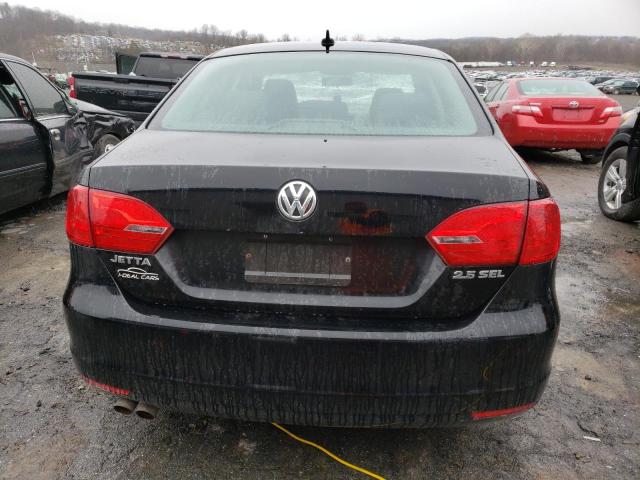 3VWLP7AJ6CM412480 - 2012 VOLKSWAGEN JETTA SEL BLACK photo 6