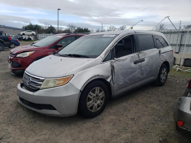 5FNRL5H26BB066610 - 2011 HONDA ODYSSEY LX SILVER photo 1