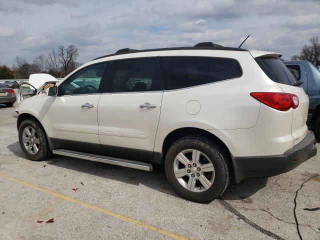 1GNKRGED8CJ345592 - 2012 CHEVROLET TRAVERSE LT WHITE photo 2