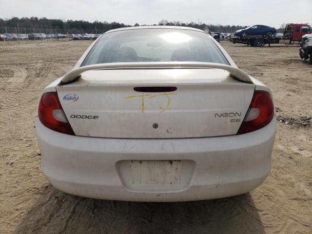 1B3ES56C42D569588 - 2002 DODGE NEON ES WHITE photo 6