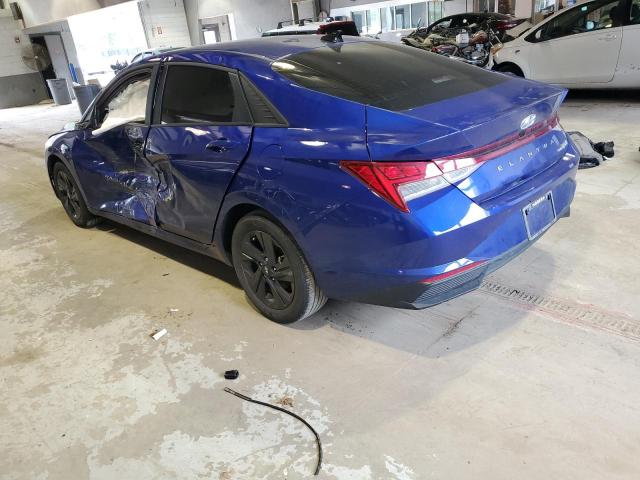 KMHLM4AJ0NU013357 - 2022 HYUNDAI ELANTRA BLUE BLUE photo 2