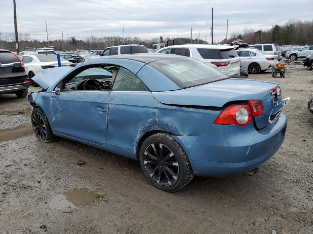 WVWFA71FX7V042160 - 2007 VOLKSWAGEN EOS 2.0T LUXURY BLUE photo 2