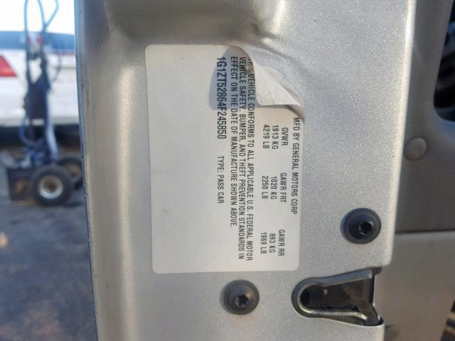 1G1ZT52864F245850 - 2004 CHEVROLET MALIBU LS  photo 10