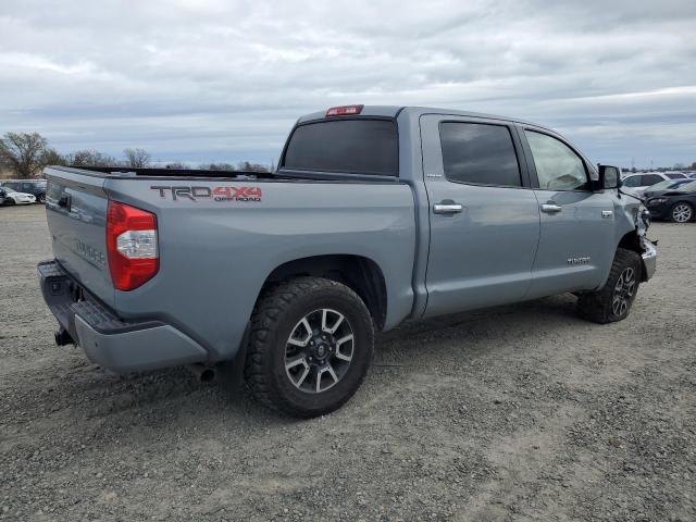 5TFHY5F14KX865301 - 2019 TOYOTA TUNDRA CREWMAX LIMITED GRAY photo 3