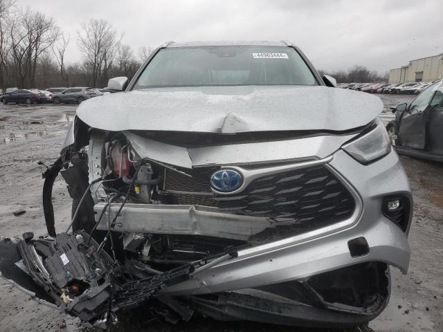 5TDGBRCH0MS534956 - 2021 TOYOTA HIGHLANDER HYBRID XLE SILVER photo 5