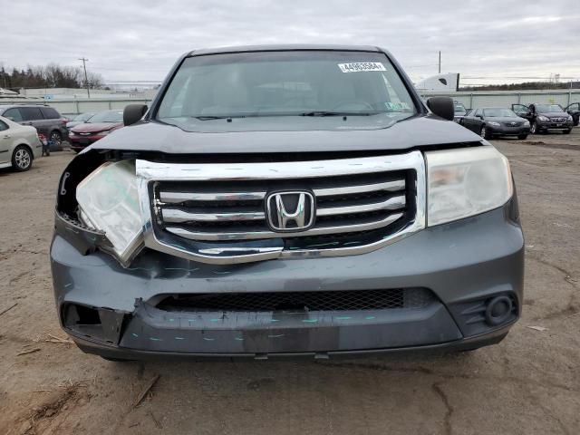 5FNYF4H28CB038497 - 2012 HONDA PILOT LX GRAY photo 5