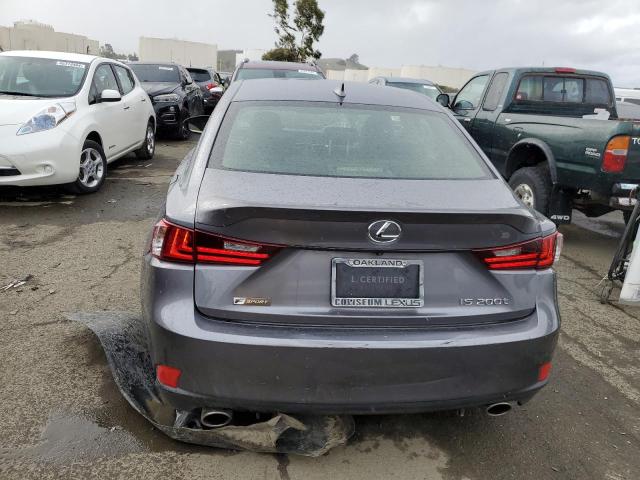 JTHBA1D21G5023158 - 2016 LEXUS IS 200T GRAY photo 6