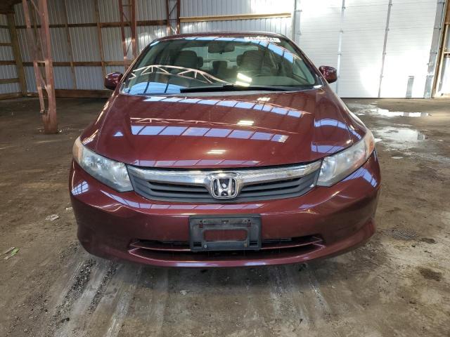 2HGFB2F49CH047801 - 2012 HONDA CIVIC LX MAROON photo 5