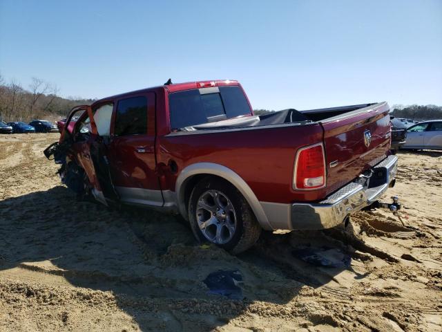 1C6RR7NT2DS683698 - 2013 RAM 1500 LARAMIE RED photo 2