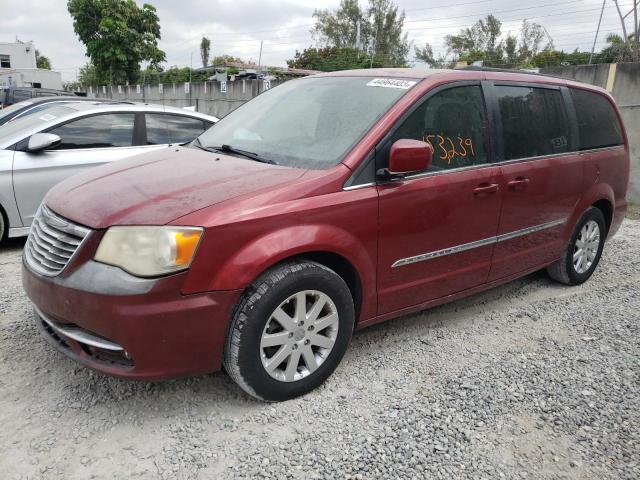 2C4RC1BG2DR540363 - 2013 CHRYSLER TOWN & COU TOURING ბურგუნდია ფოტო 1