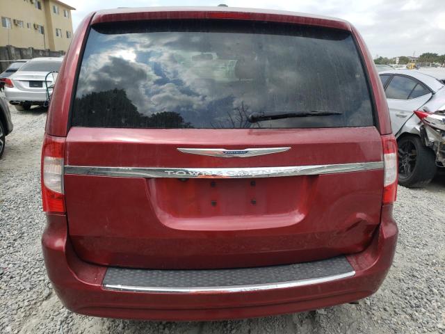 2C4RC1BG2DR540363 - 2013 CHRYSLER TOWN & COU TOURING ბურგუნდია ფოტო 6