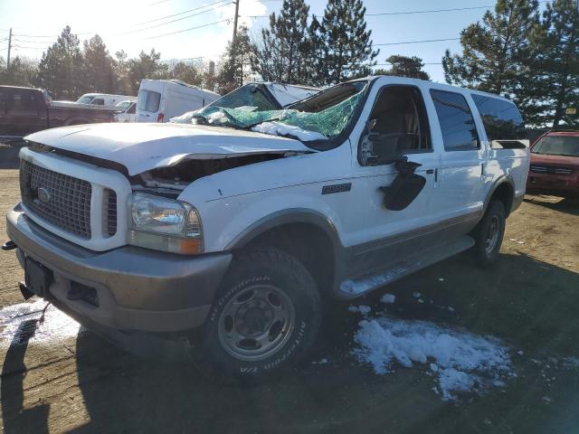 1FMSU45P34EC28234 - 2004 FORD EXCURSION EDDIE BAUER WHITE photo 1