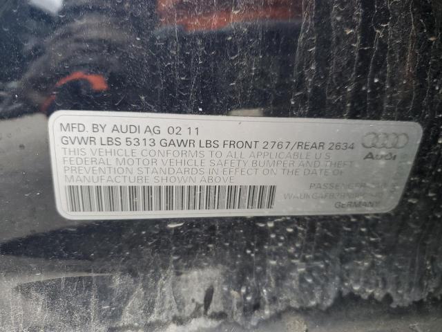 WAUKGAFB3BN060540 - 2011 AUDI A6 PRESTIGE ლურჯი ფოტო 12