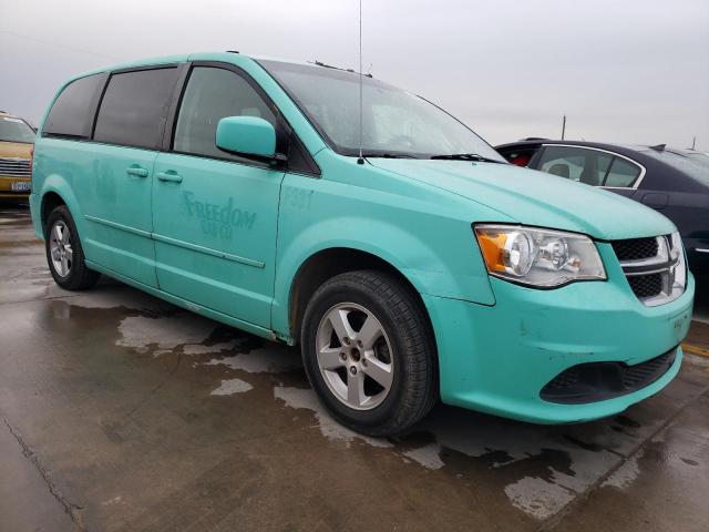 2D4RN3DG5BR634272 - 2011 DODGE GRAND CARA MAINSTREET TURQUOISE photo 4