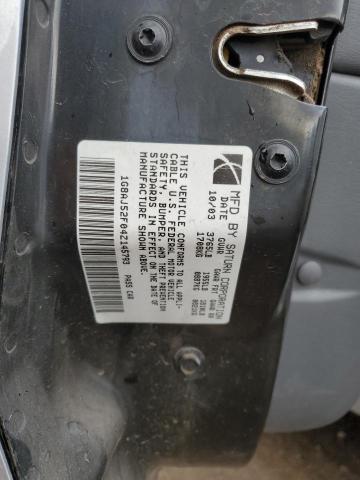 1G8AJ52F04Z145793 - 2004 SATURN ION LEVEL 2 SILVER photo 12
