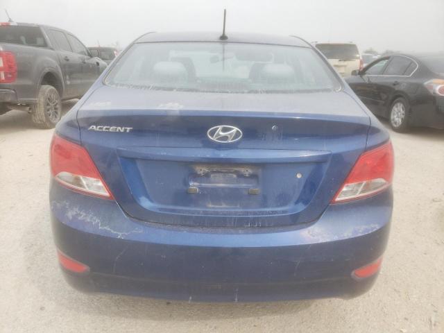 KMHCT4AE3FU883613 - 2015 HYUNDAI ACCENT GLS BLUE photo 6