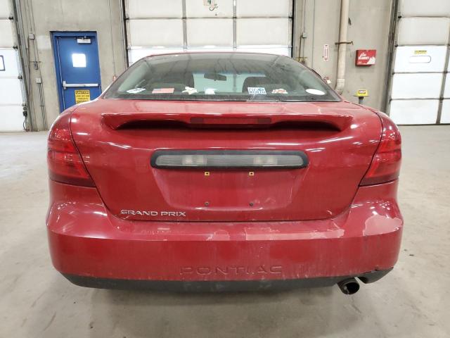 2G2WP552281172712 - 2008 PONTIAC GRAND PRIX RED photo 6