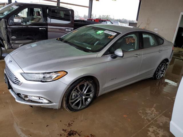 3FA6P0LU8HR395325 - 2017 FORD FUSION SE HYBRID SILVER photo 1