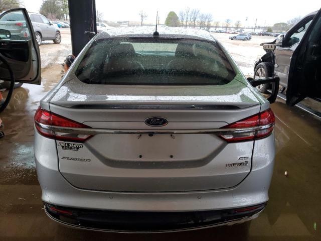 3FA6P0LU8HR395325 - 2017 FORD FUSION SE HYBRID SILVER photo 6